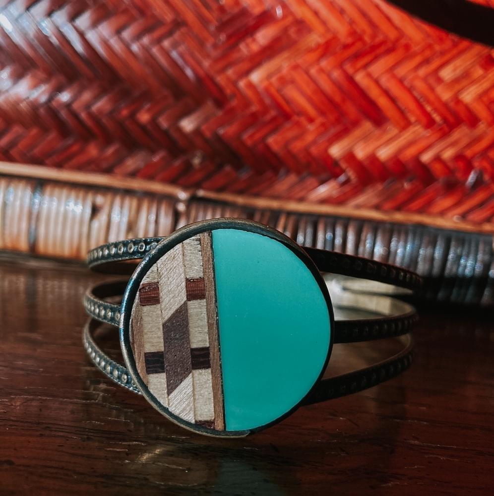 aztec boho cuff bracelet